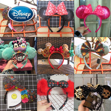 Load image into Gallery viewer, Disney Mickey Mouse Ears Headband Disneyland Hair Hoop Duffy Bear Wedding Style Headdress Party Headwear Girl Toys Birthday Gift