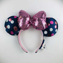 Load image into Gallery viewer, Disney Mickey Mouse Ears Headband Disneyland Hair Hoop Duffy Bear Wedding Style Headdress Party Headwear Girl Toys Birthday Gift
