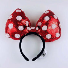 Load image into Gallery viewer, Disney Mickey Mouse Ears Headband Disneyland Hair Hoop Duffy Bear Wedding Style Headdress Party Headwear Girl Toys Birthday Gift
