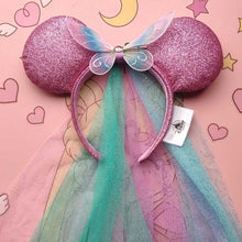 Load image into Gallery viewer, Disney Mickey Mouse Ears Headband Disneyland Hair Hoop Duffy Bear Wedding Style Headdress Party Headwear Girl Toys Birthday Gift