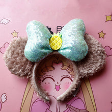 Load image into Gallery viewer, Disney Mickey Mouse Ears Headband Disneyland Hair Hoop Duffy Bear Wedding Style Headdress Party Headwear Girl Toys Birthday Gift